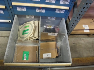 LISTA HEAVY DUTY 10-DRAWER PARTS CABINET W/ CONTENTS (W-50) LOADING & HANDLING FEE $25-